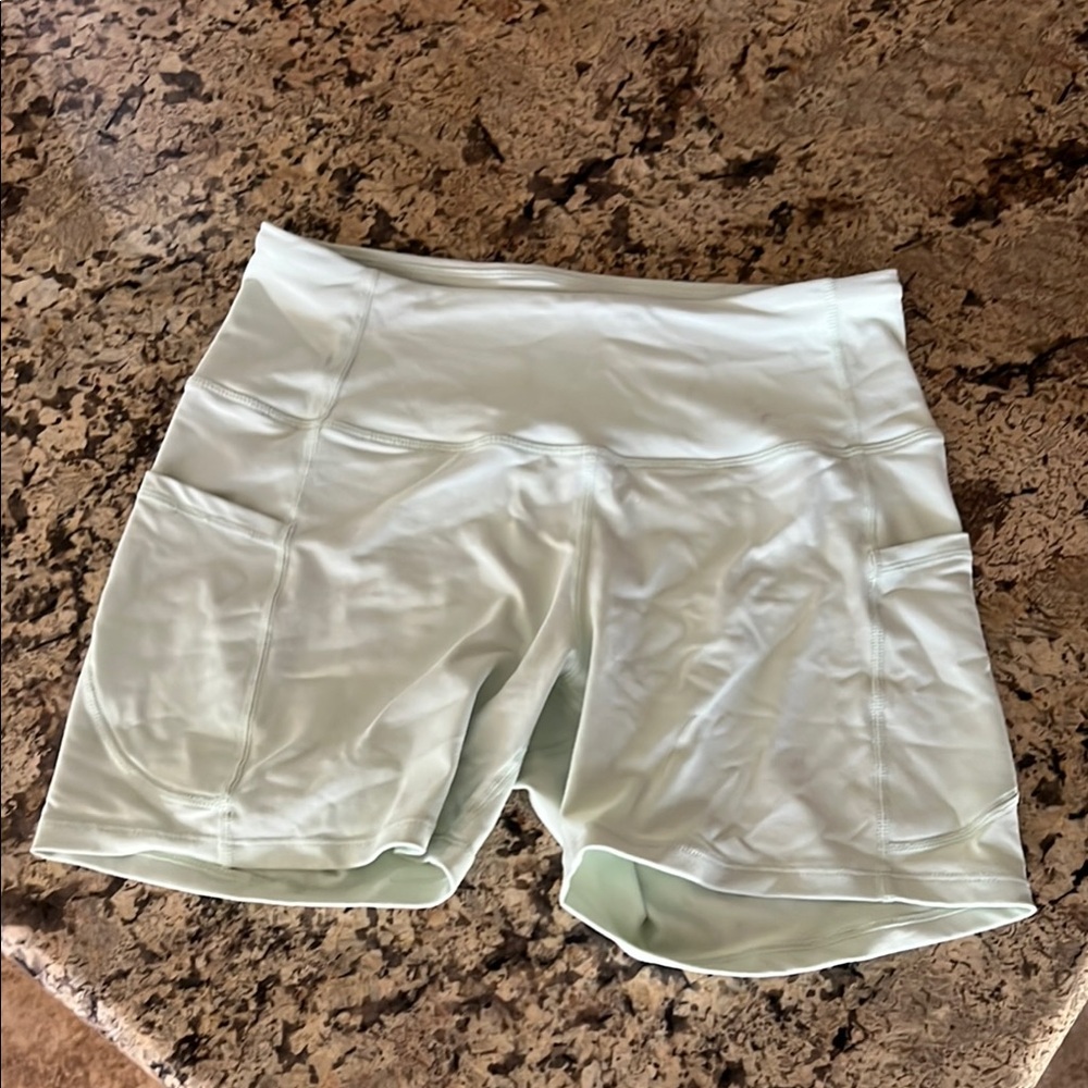 Amazon Green Bike Shorts High Waist Stretch